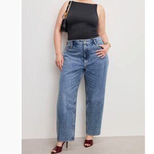 Good American Good Standard Straight Leg Jeans (Indigo 1027) Size 15